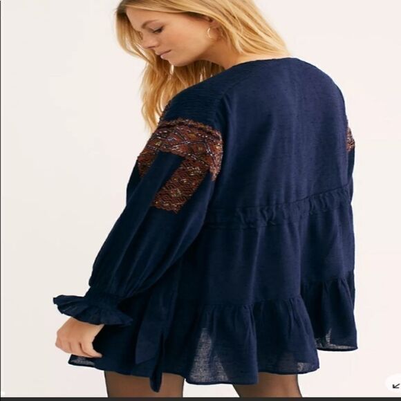 Free People Hobo Chic Mini Dress - Picture 2 of 9